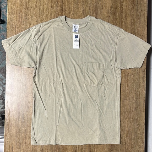 GAP Other - Gap nwt vintage deadstock 100% cotton tan stretchy short sleeve unisex tee top